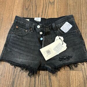 Free people Levi’s 501 mid rise jean shorts